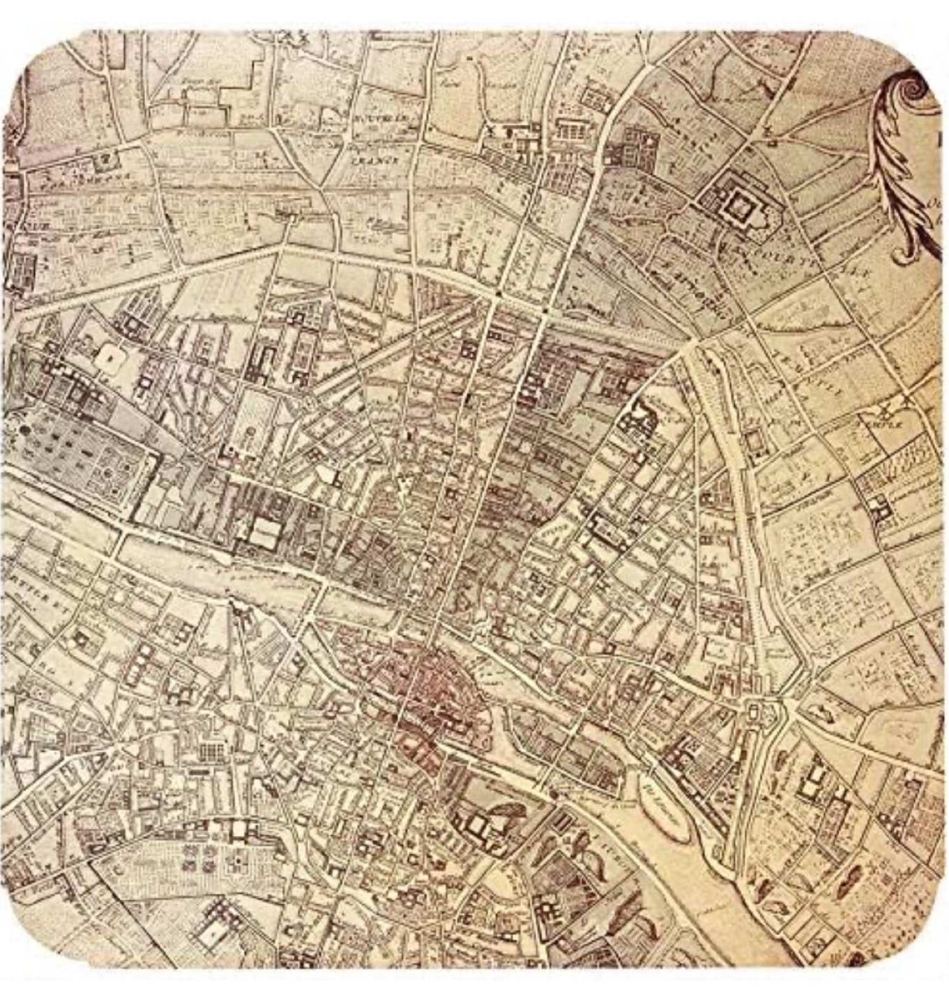 26 inch Eiffel Tower Accent Table Paris Map Top (Brand New) - photo 4