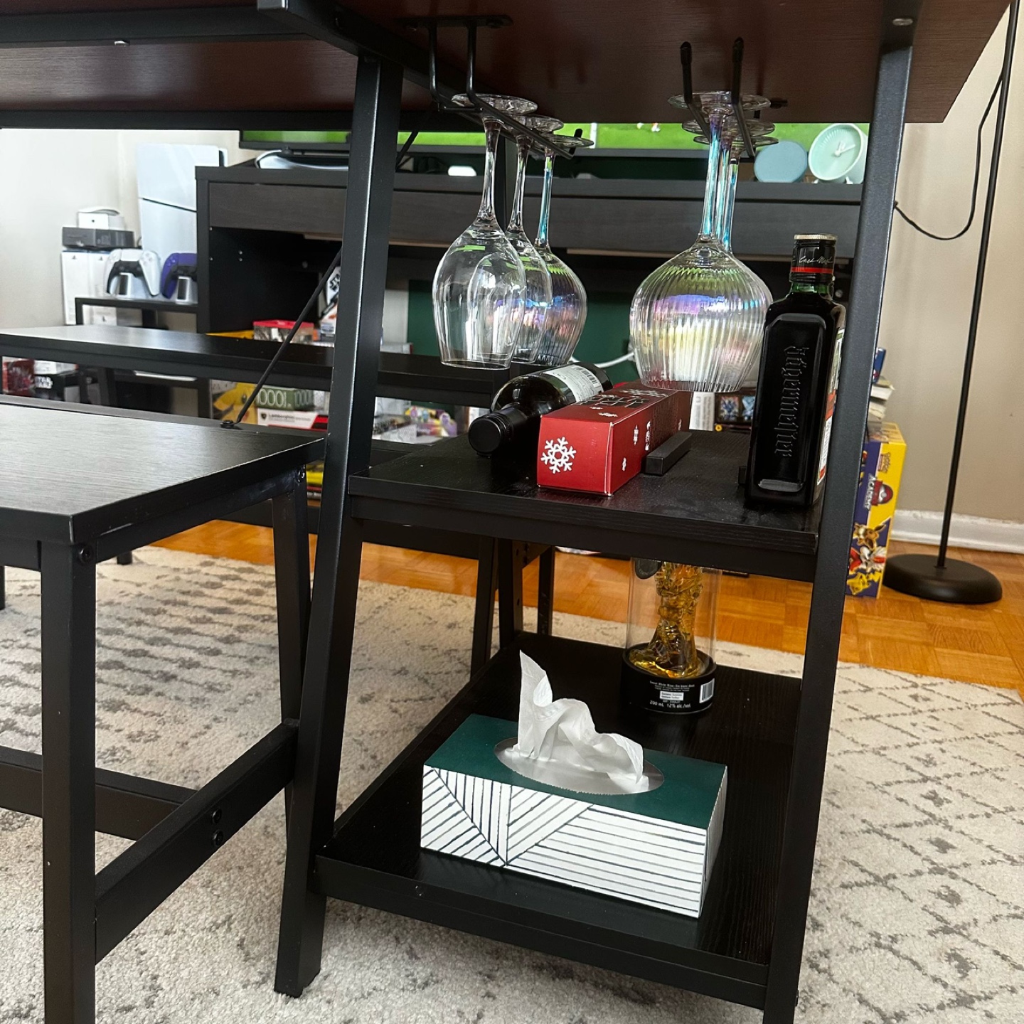 Black Kitchen Table Set with Benches - photo 3