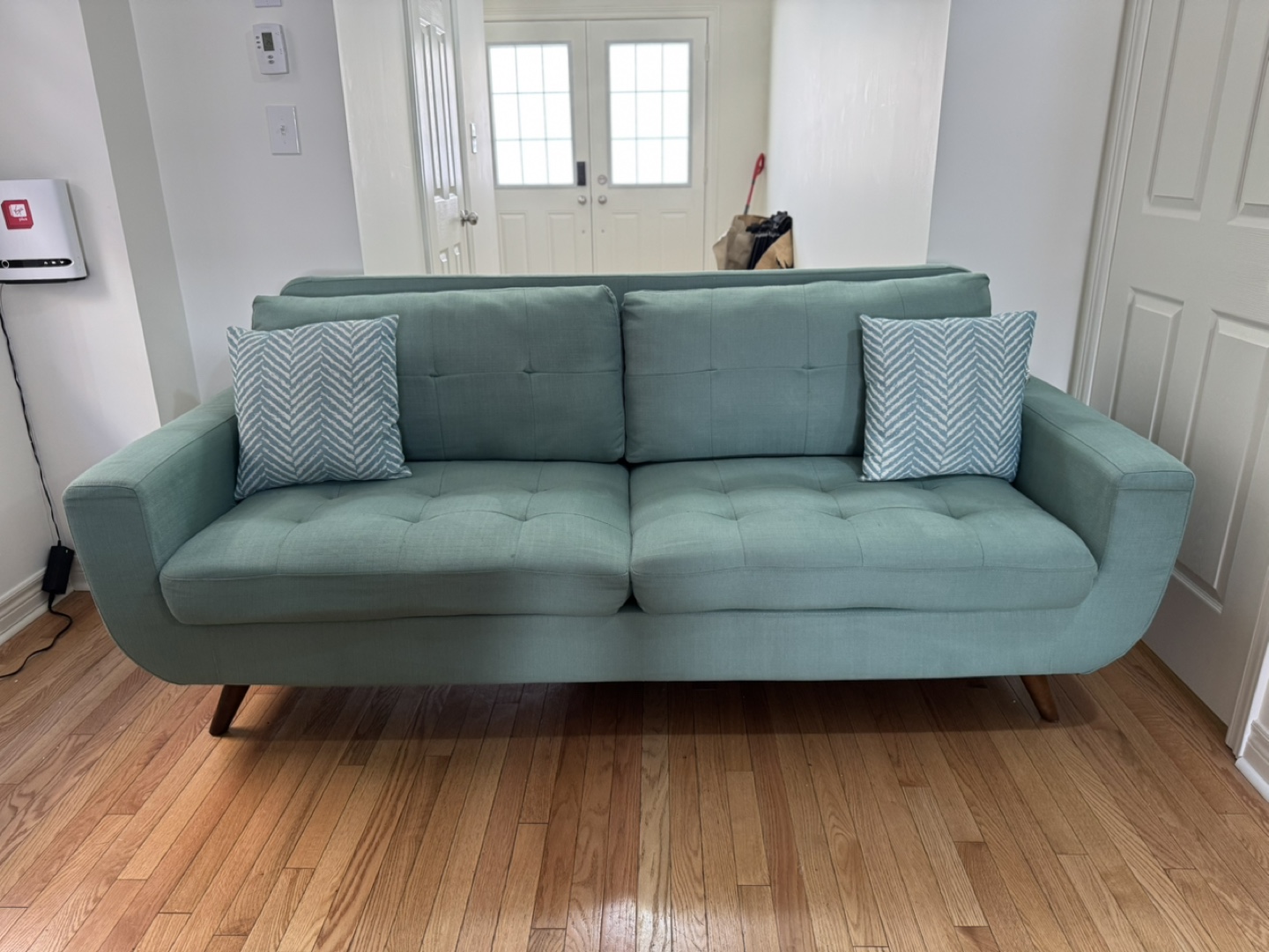 Leon’s Modern Sofa - teal Green