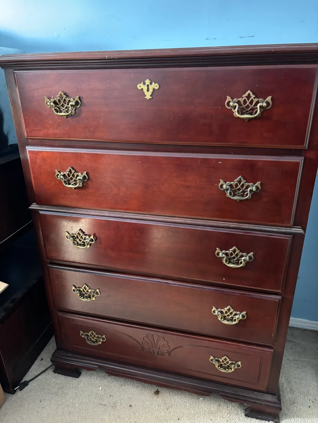 Vintage Wooden Chest of Drawers thumbnail