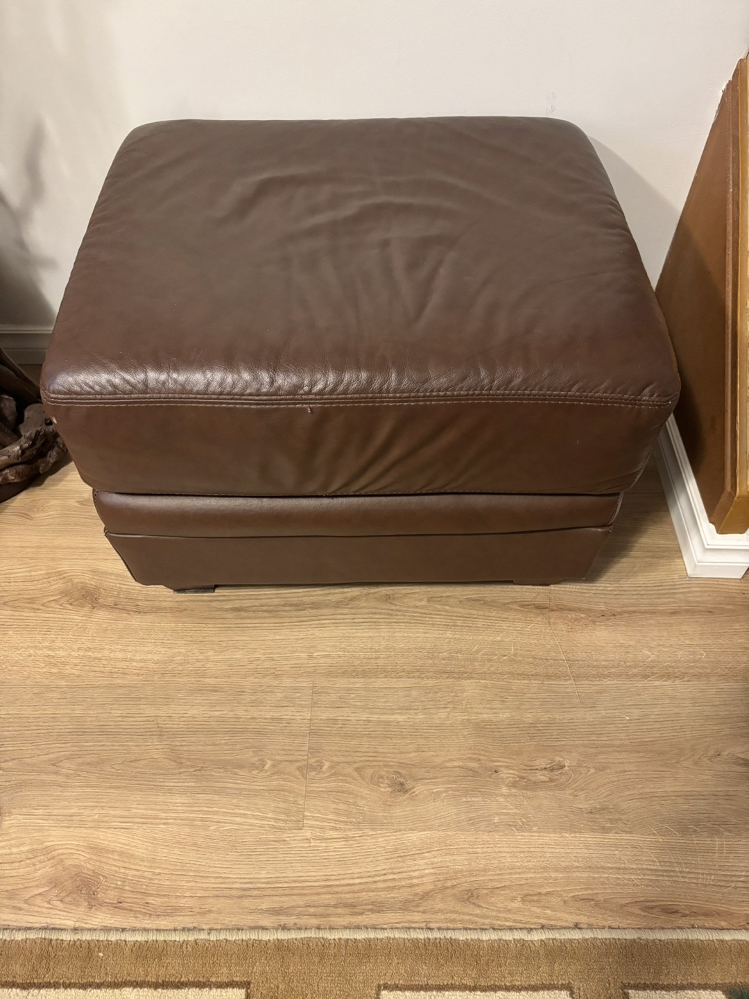 3 - Piece Genuine Leather Living Room Set in Brown - photo 4