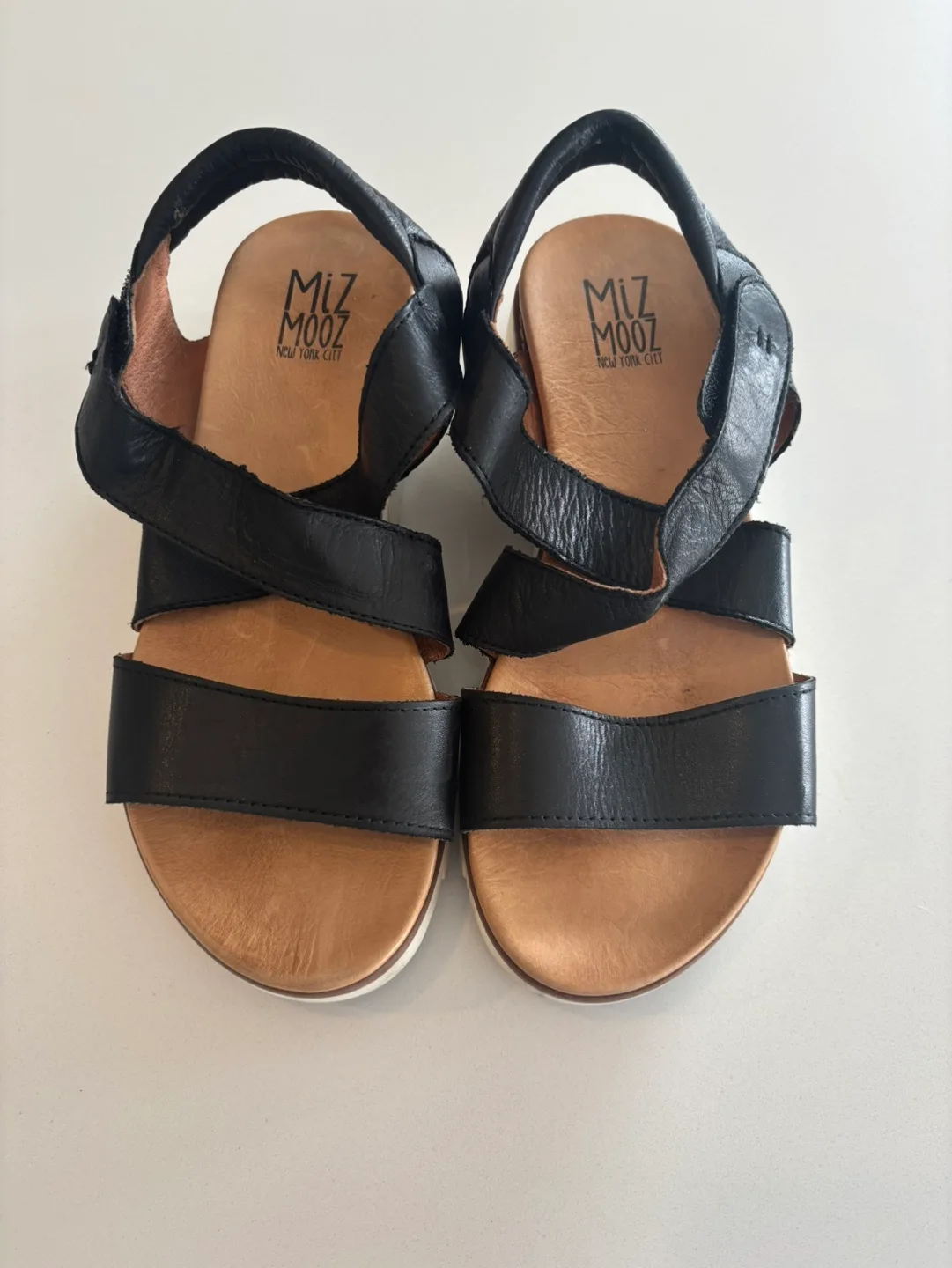 Miz Mooz New York City Black Leather Sandals image indicator(2)