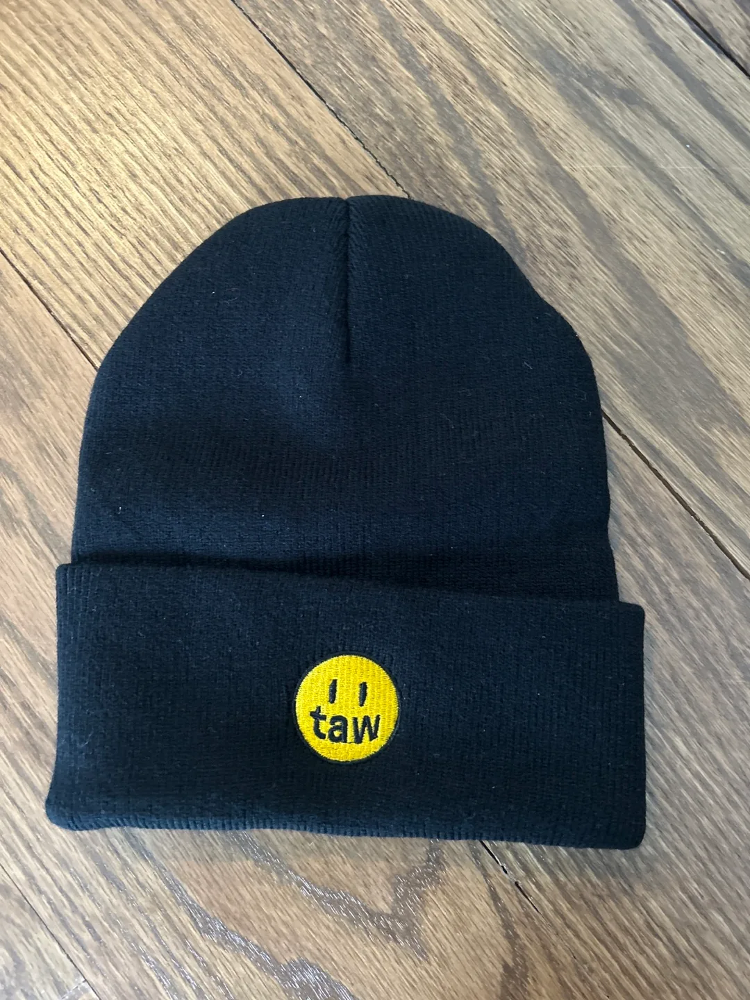 Black Smiley Face Beanie thumbnail