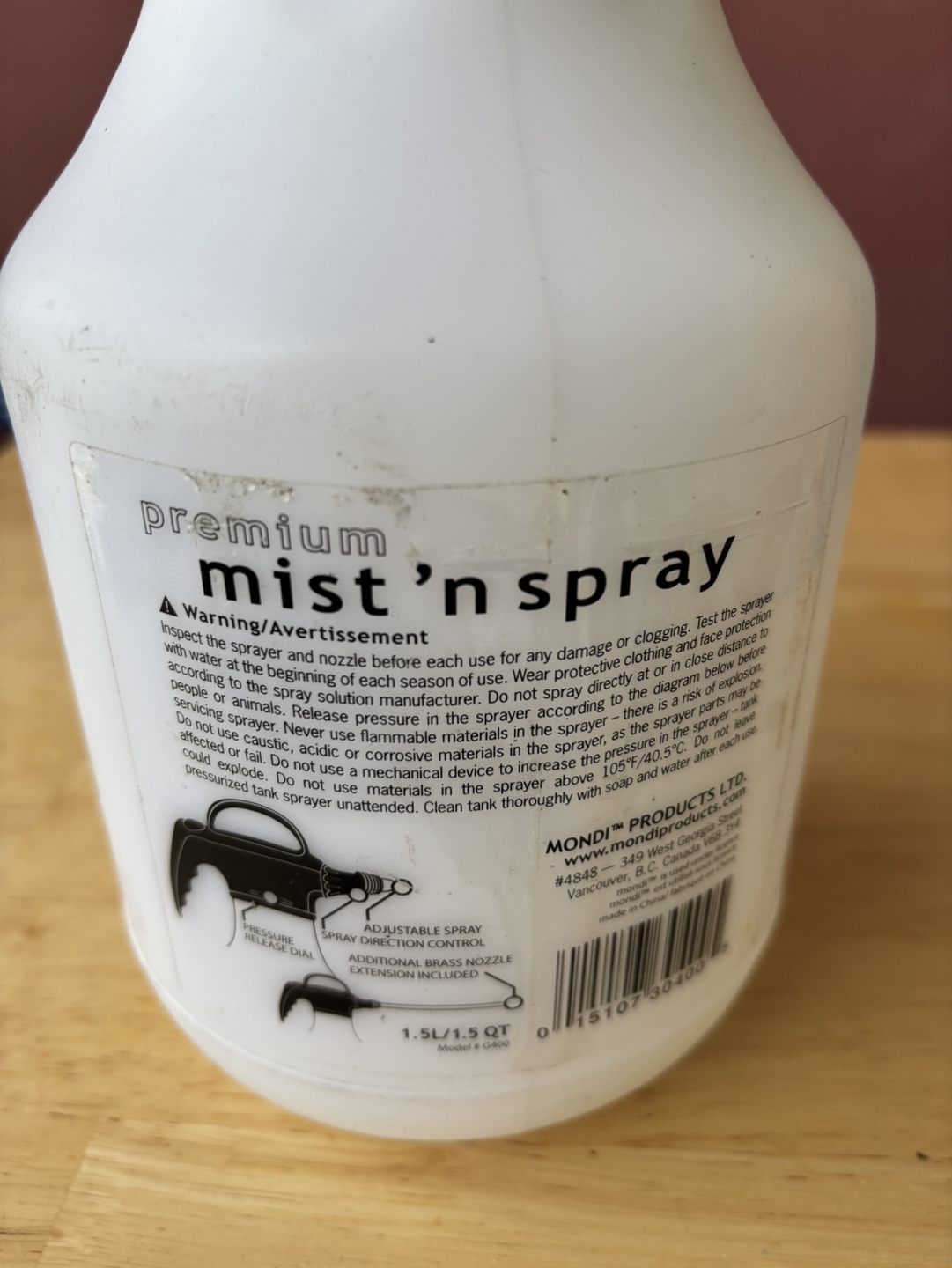 Mondi Premium Mist 'n Spray Bottle - photo 5