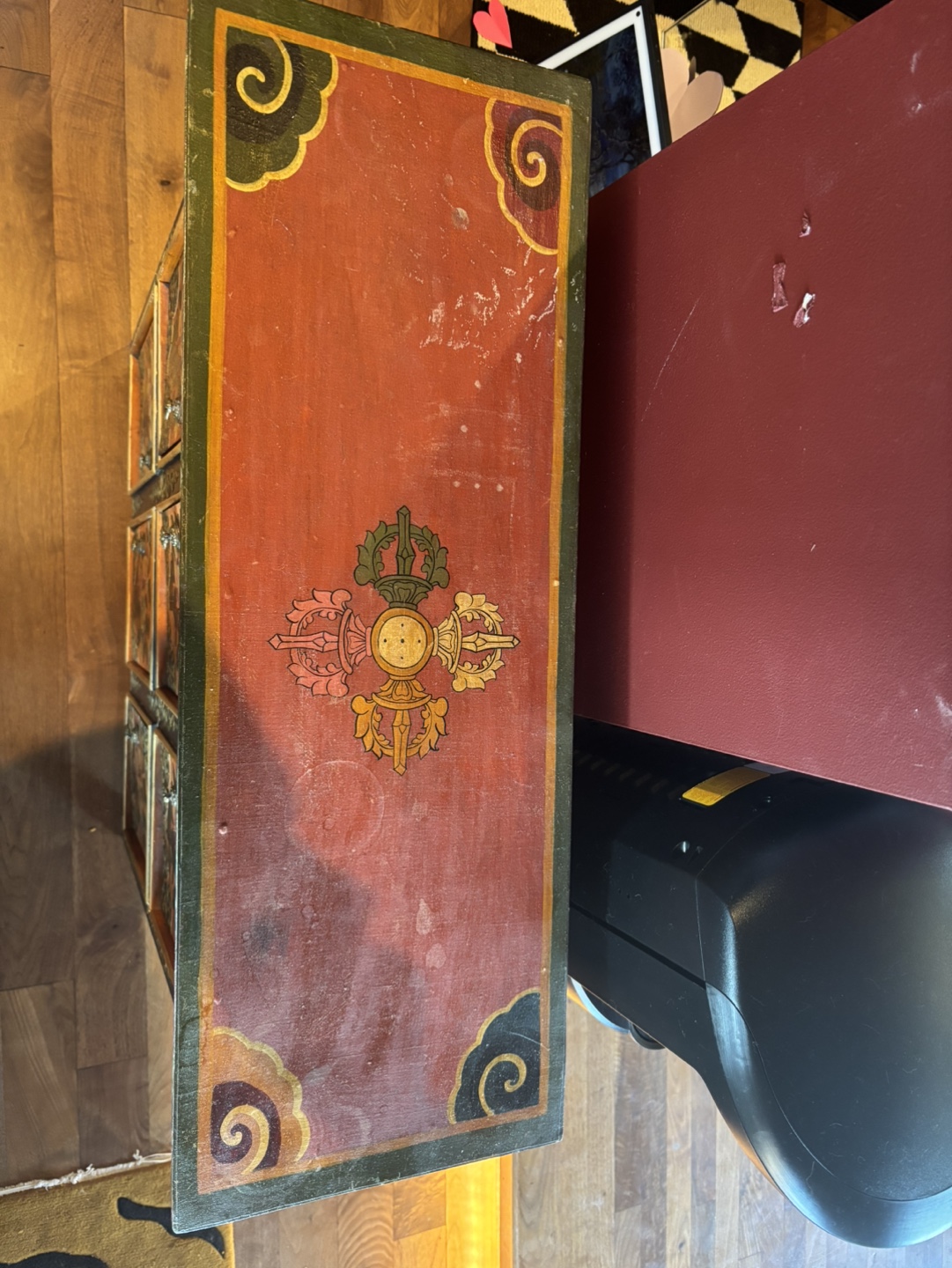 Hand-Painted Tibetan Cabinet - photo 3