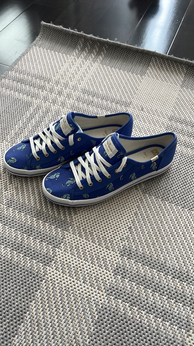 Kate Spade x Keds Blue Sea Horse Sneakers - Size 9 - photo 3