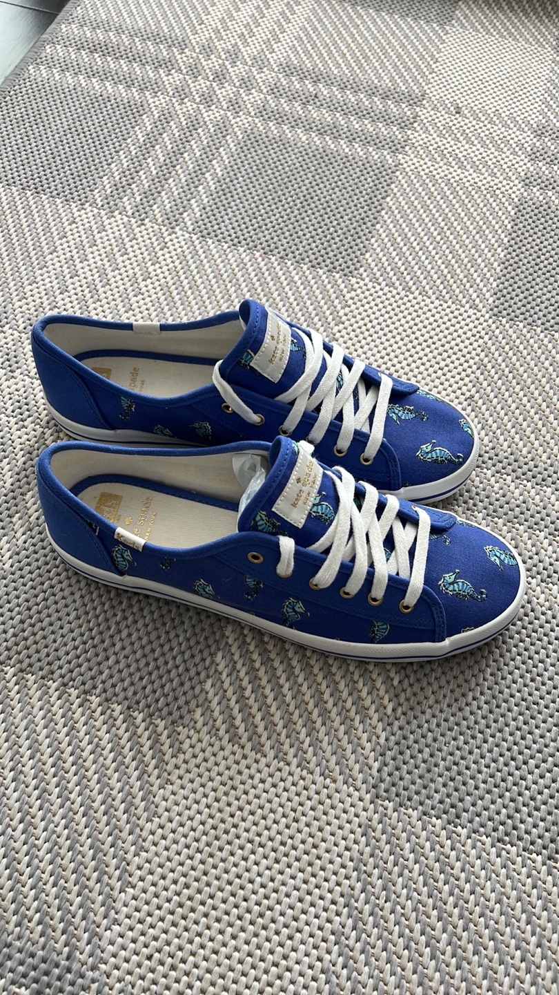 Kate Spade x Keds Blue Sea Horse Sneakers - Size 9 - photo 2