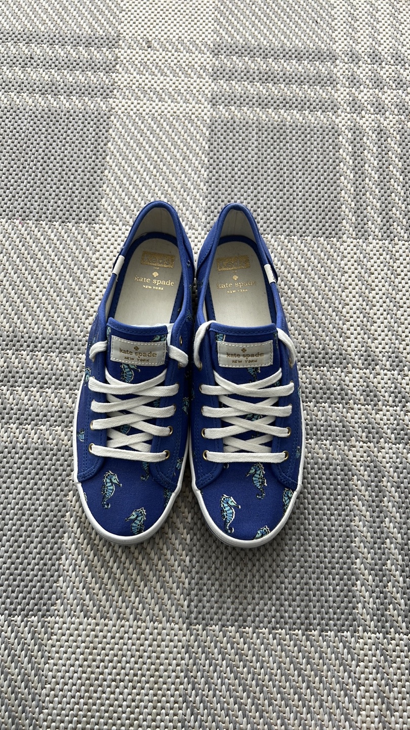 Kate Spade x Keds Blue Sea Horse Sneakers - Size 9