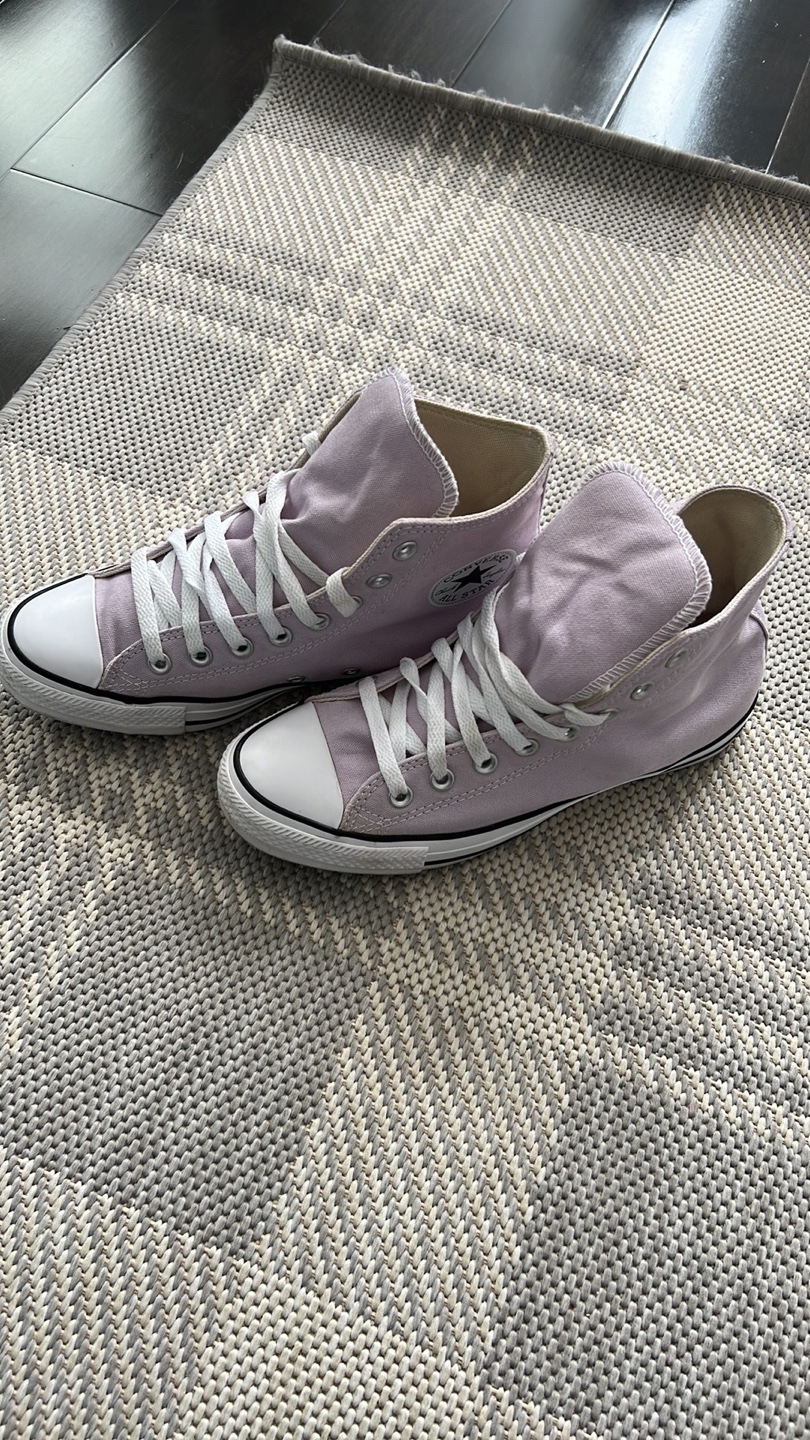Lavender Converse All Star High Tops - photo 2