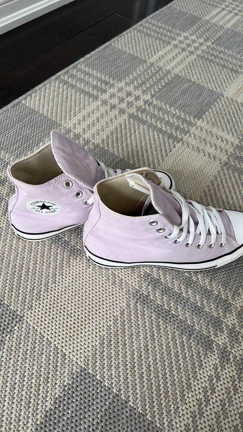 Lavender Converse All Star High Tops - photo 4