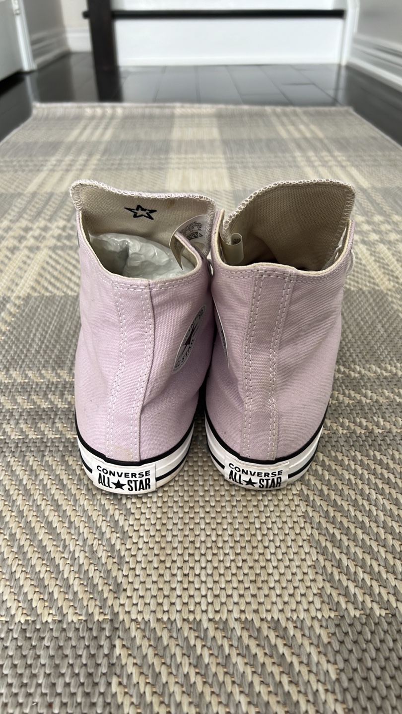 Lavender Converse All Star High Tops - photo 3