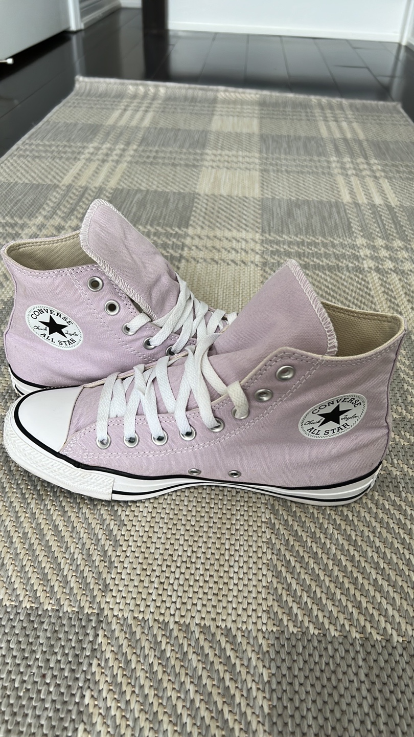 Lavender Converse All Star High Tops - photo 5