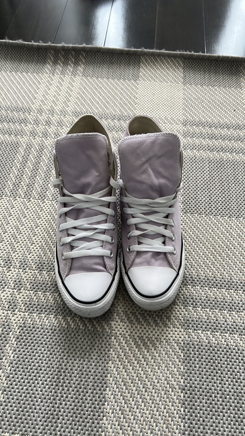 Lavender Converse All Star High Tops