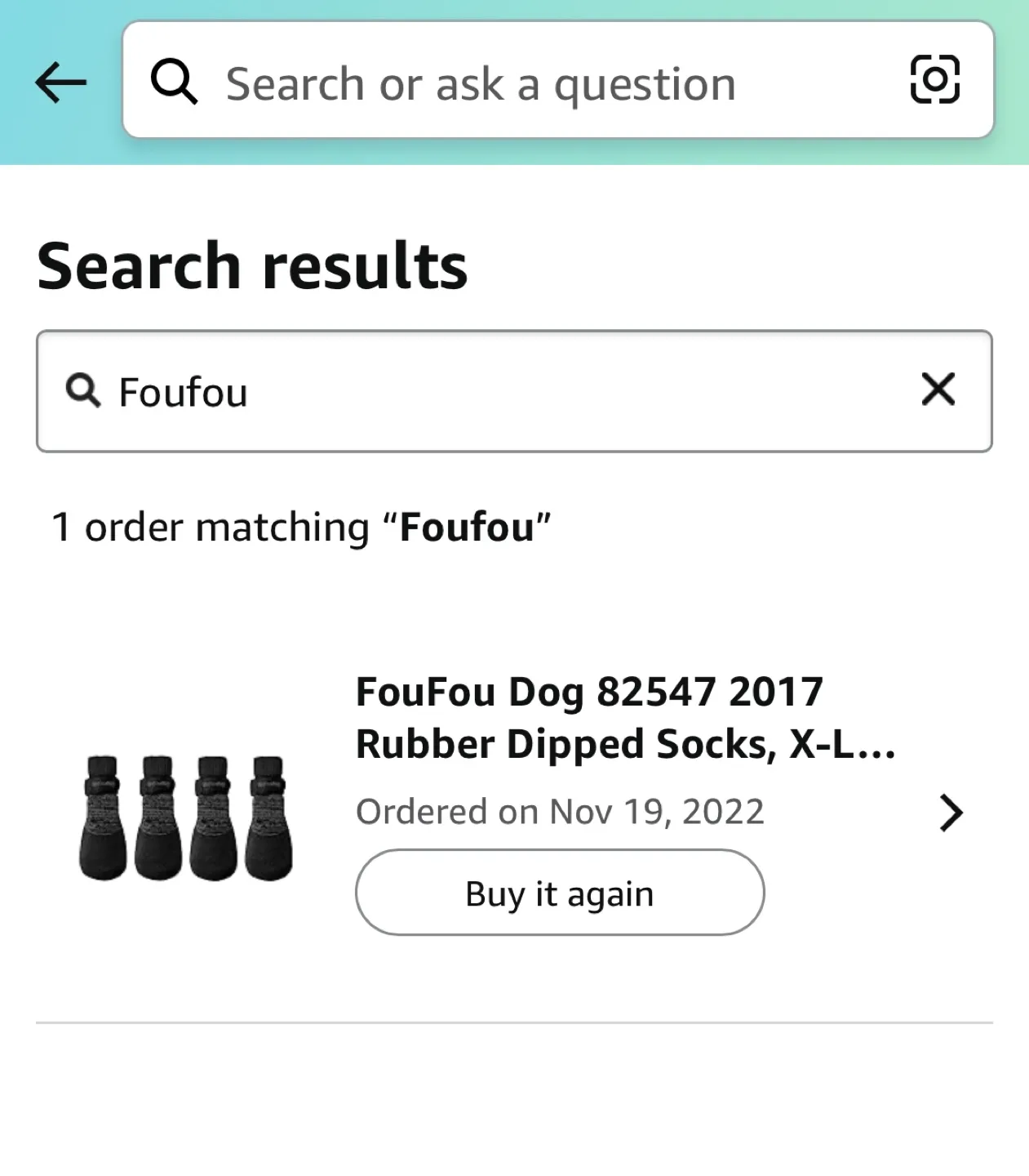 🧡FouFou Dog Rubber Dipped Socks/Boots, X-Large = 2.4 inch, Black image indicator(3)