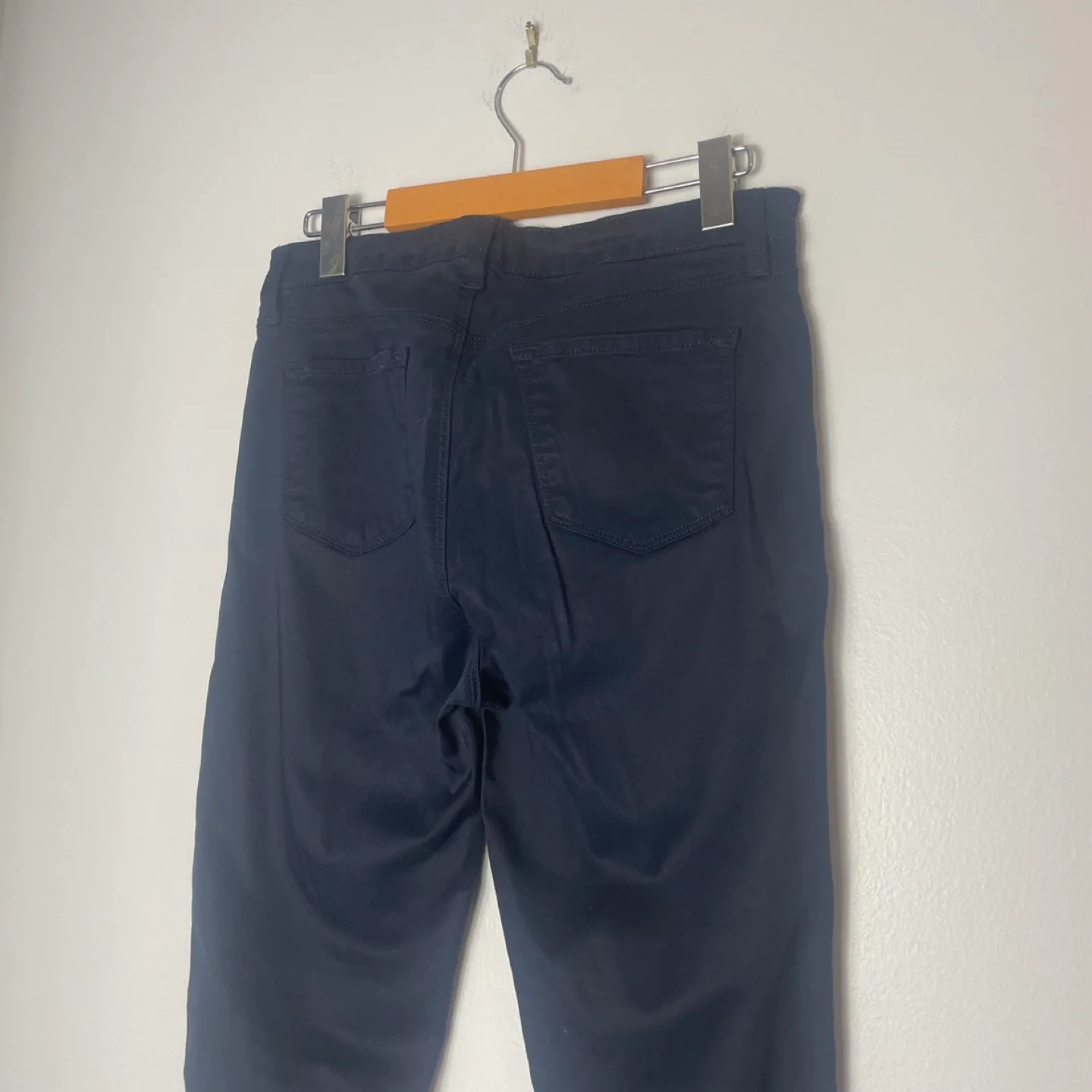 J Brand for Trilogy Navy High Rise Skinny Jeggings Size 27 image indicator(4)