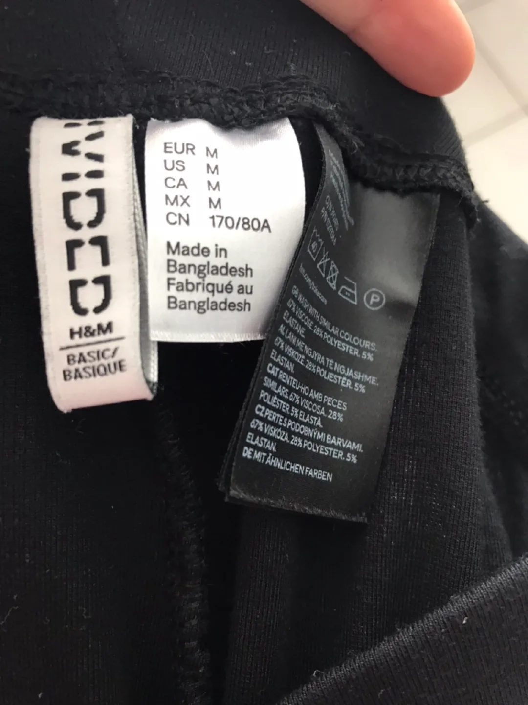 H&M Black Leggings - Size S/M like new image indicator(2)