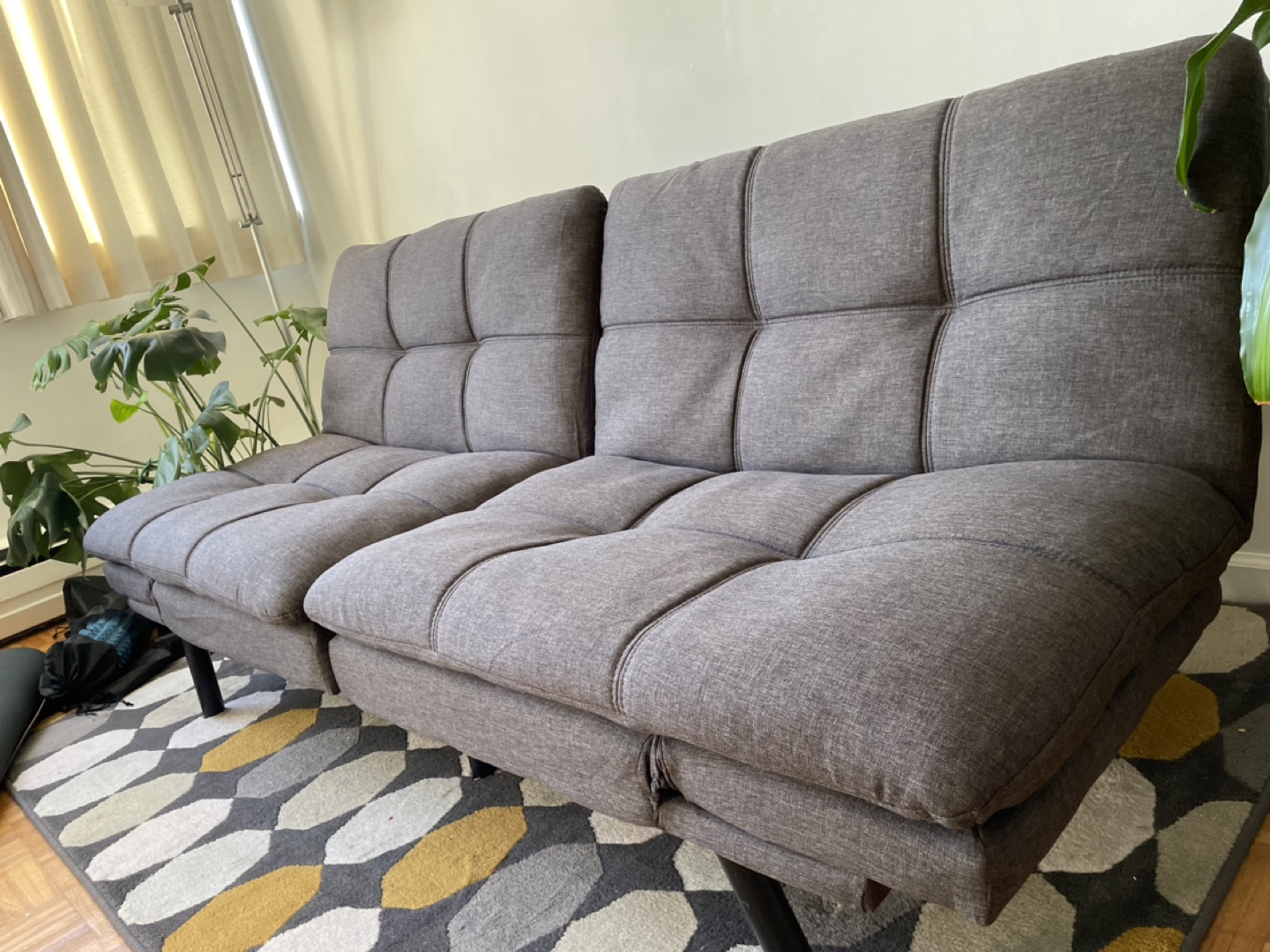Grey Futon Sofa Bed - photo 2