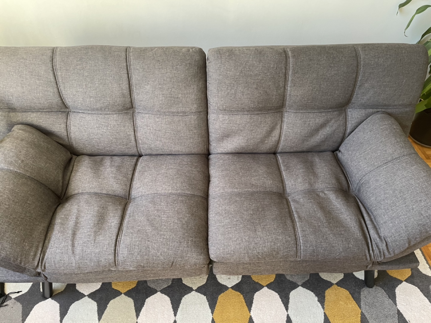 Grey Futon Sofa Bed - photo 4