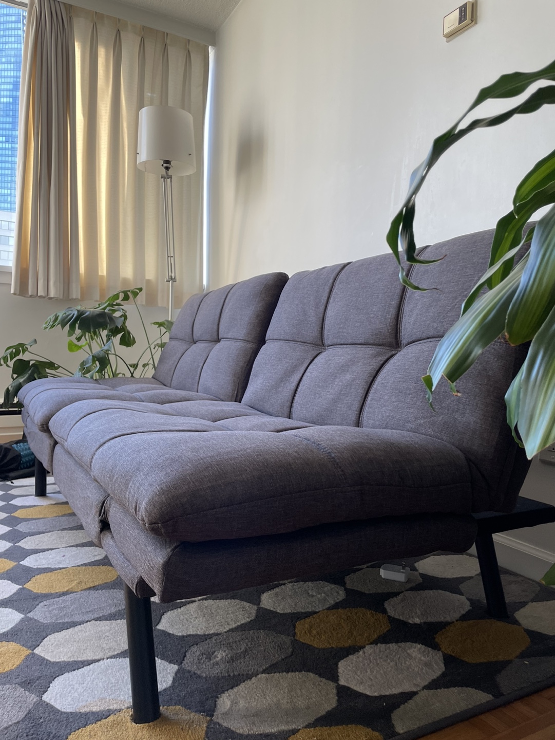 Grey Futon Sofa Bed