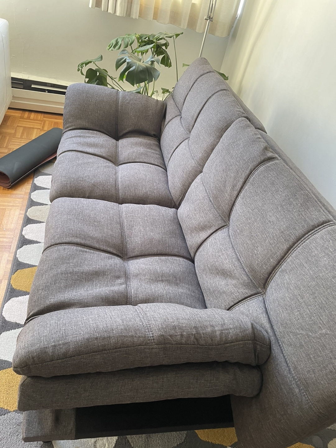Grey Futon Sofa Bed - photo 5