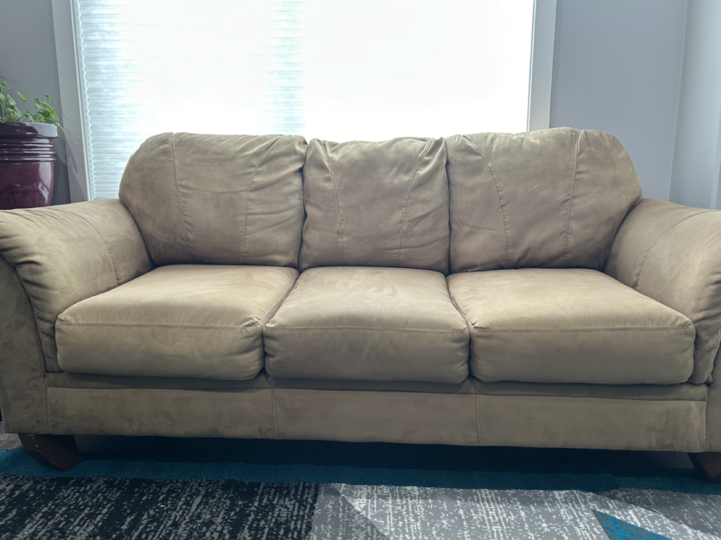 Beige Sofa and Loveseat Set - photo 5