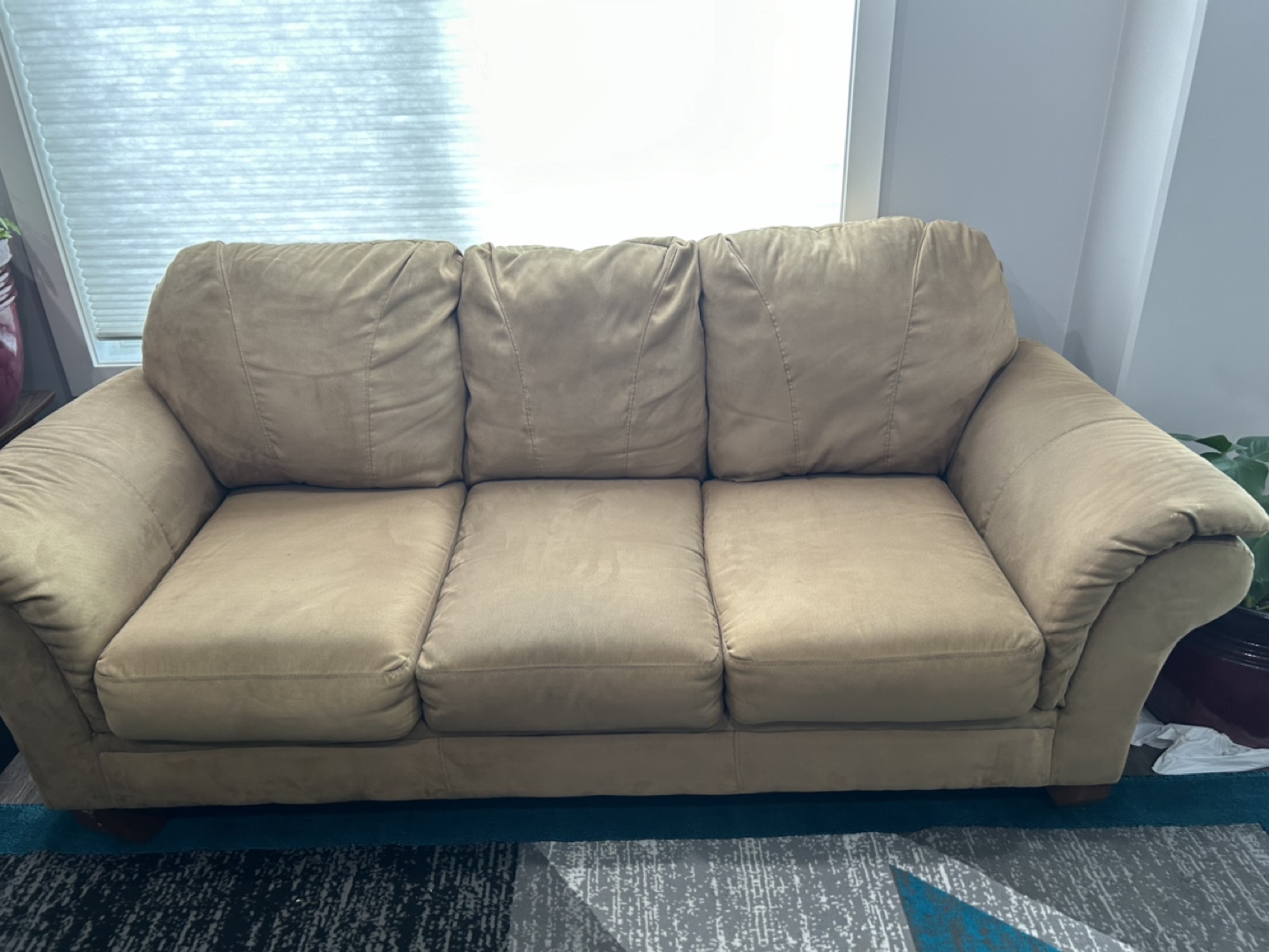 Beige Sofa and Loveseat Set - photo 4
