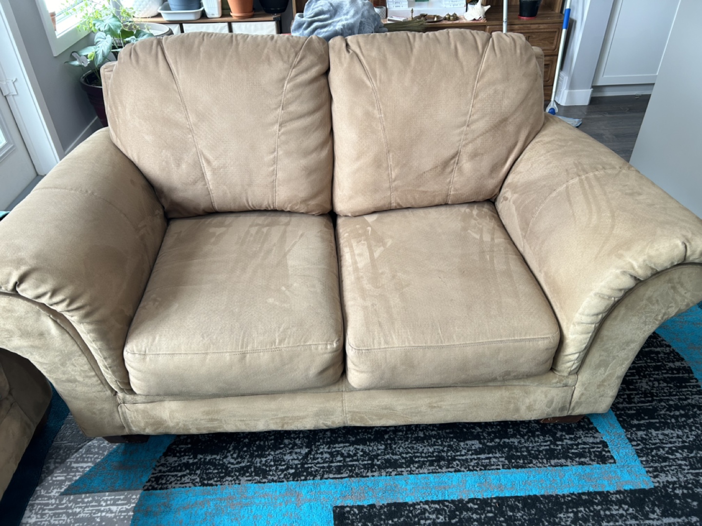 Beige Sofa and Loveseat Set - photo 2