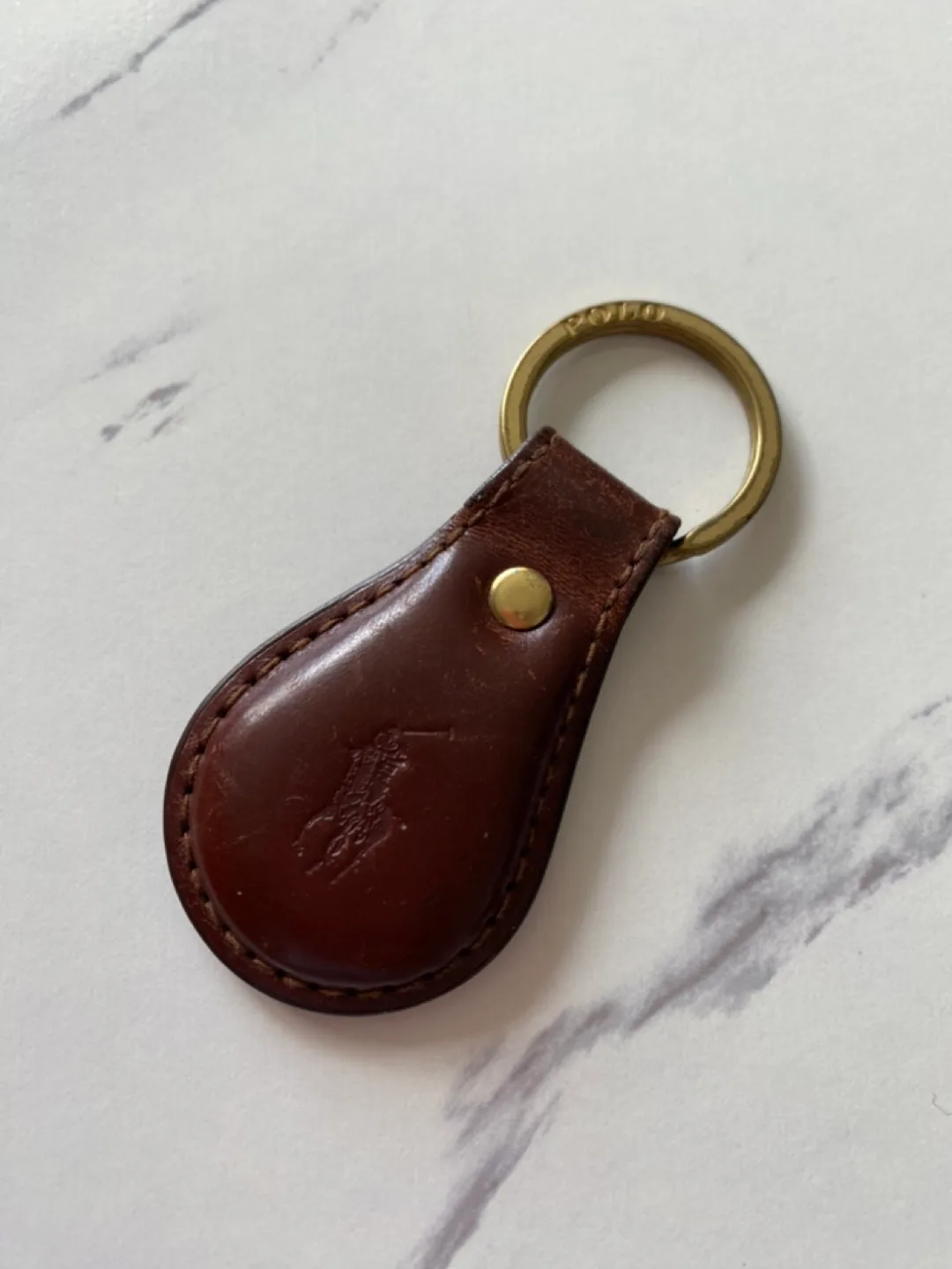 Vintage Polo Ralph Lauren Leather Keychain thumbnail
