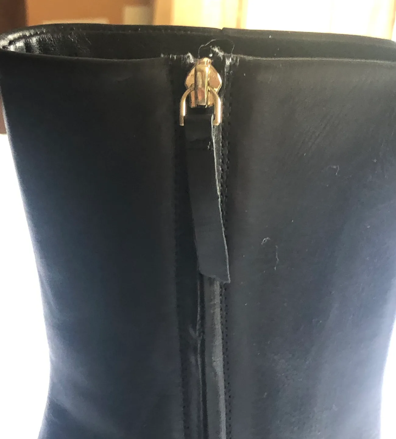 H&M Black Leather Ankle Boots - Size 40 image indicator(6)