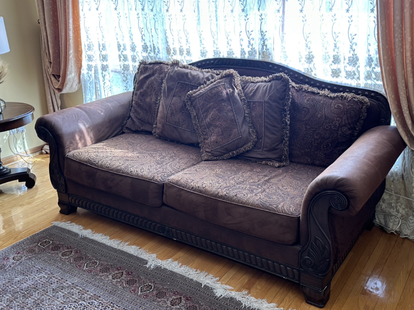 Brown sofa #freecycle