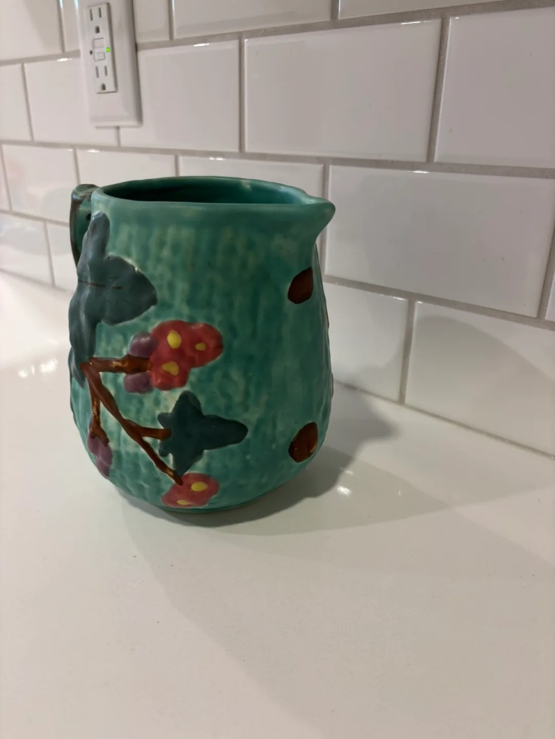 Vintage Shorter & Son Pottery Pitcher For Sale image indicator(4)