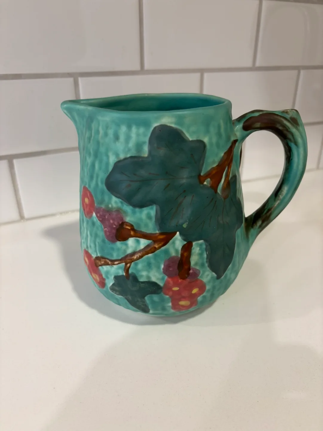 Vintage Shorter & Son Pottery Pitcher For Sale image indicator(5)
