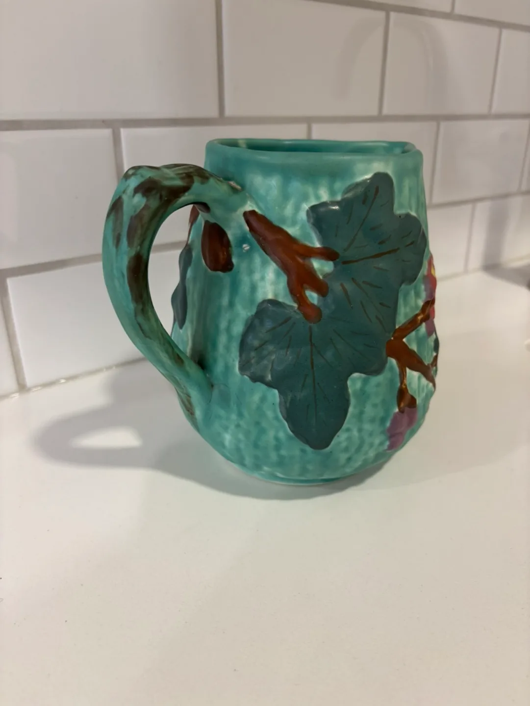 Vintage Shorter & Son Pottery Pitcher For Sale image indicator(3)