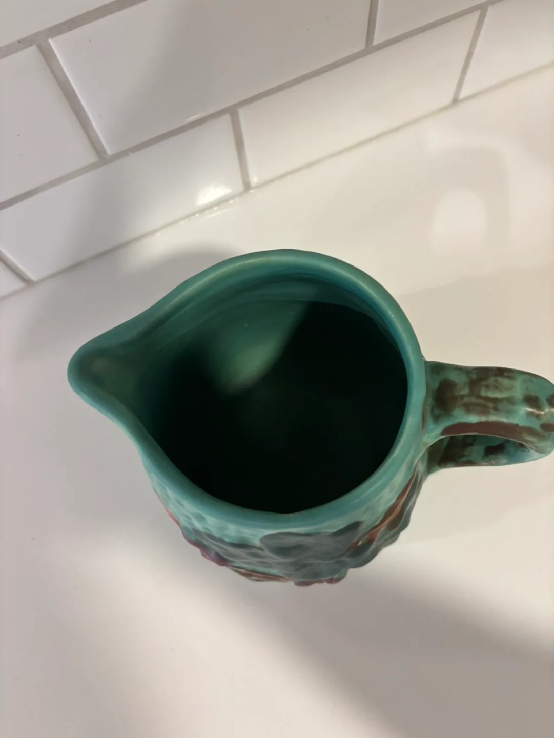 Vintage Shorter & Son Pottery Pitcher For Sale image indicator(6)