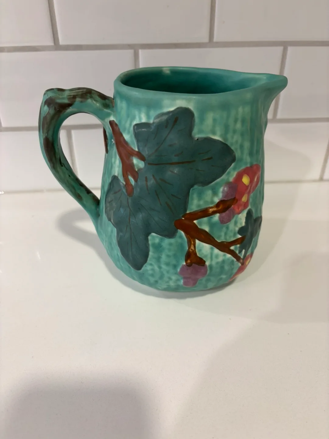 Vintage Shorter & Son Pottery Pitcher For Sale image indicator(2)