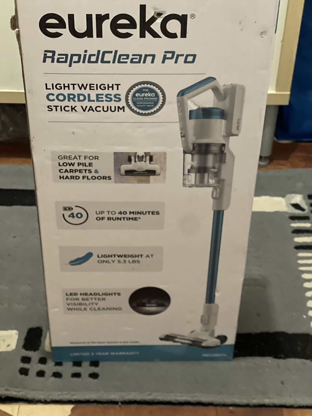Eureka RapidClean Pro Lightweight Cordless Stick Vacuum