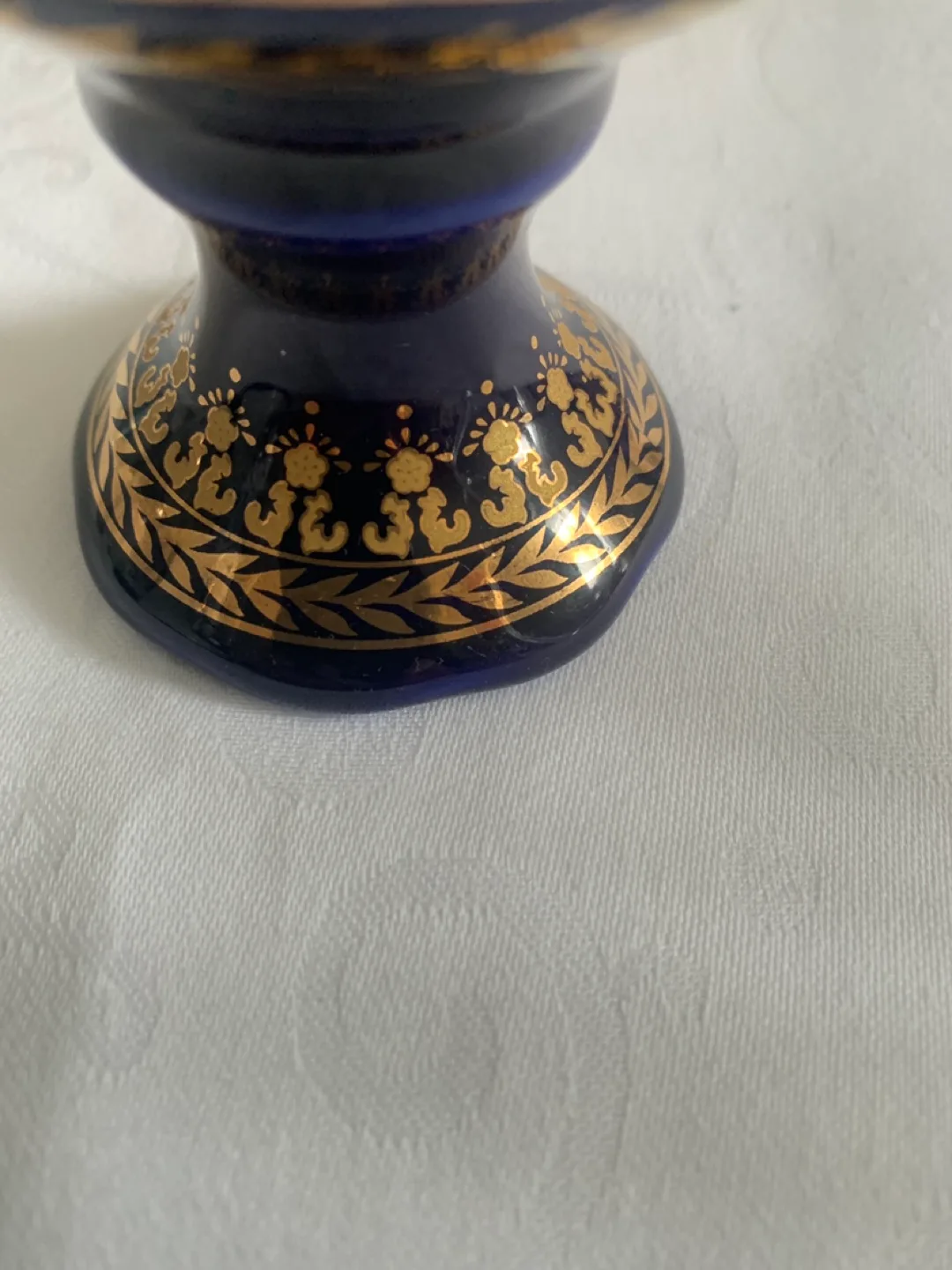 Pair of Vintage Porcelain Mini Vases with Rose Design image indicator(4)