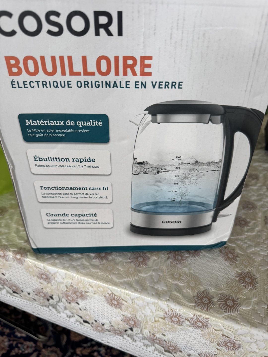 COSORI Glass Electric Kettle - 1.7L