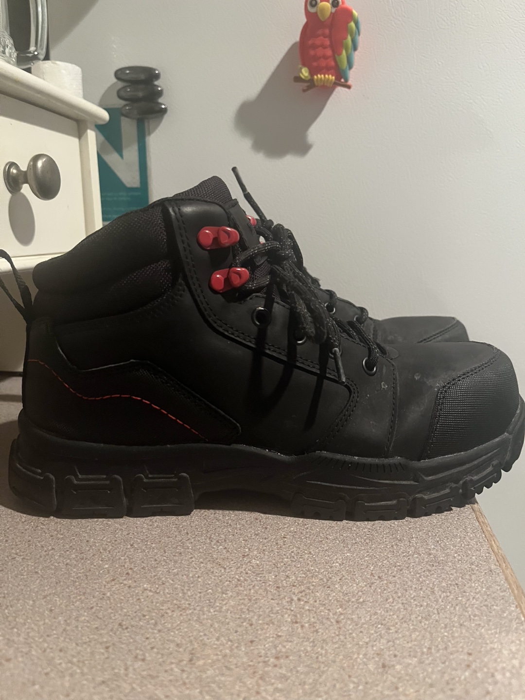 Work load steel toed boots women’s size 9 men’s size 7