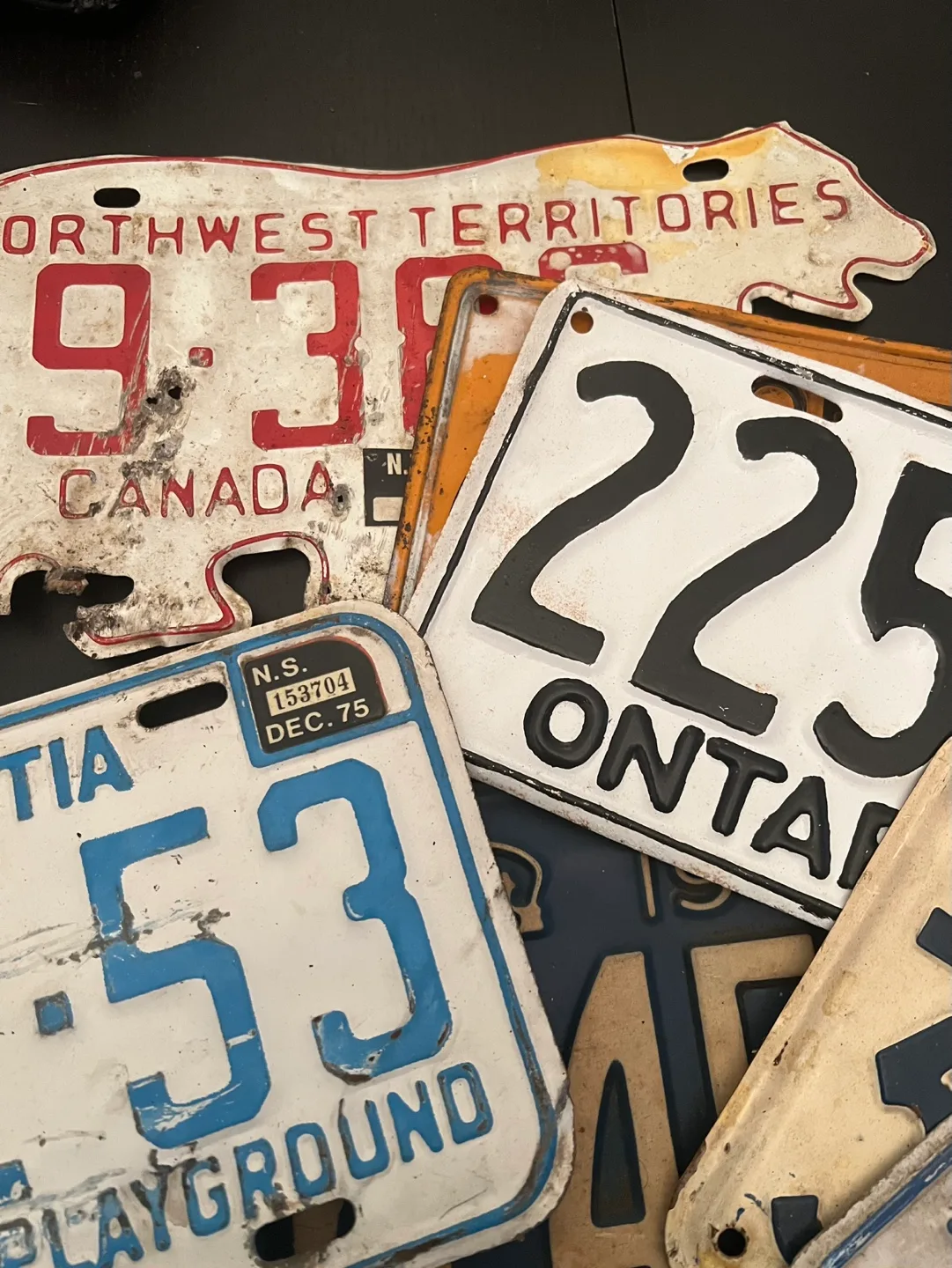 Vintage Canadian License Plates Collection image indicator(2)