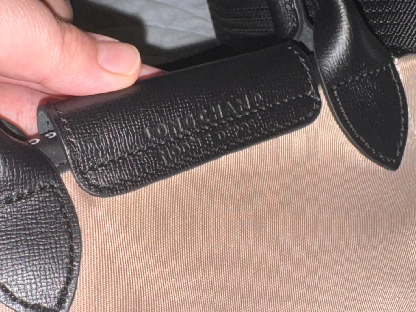 Longchamp Le Pliage Mini Bag - Beige & Black image indicator(3)