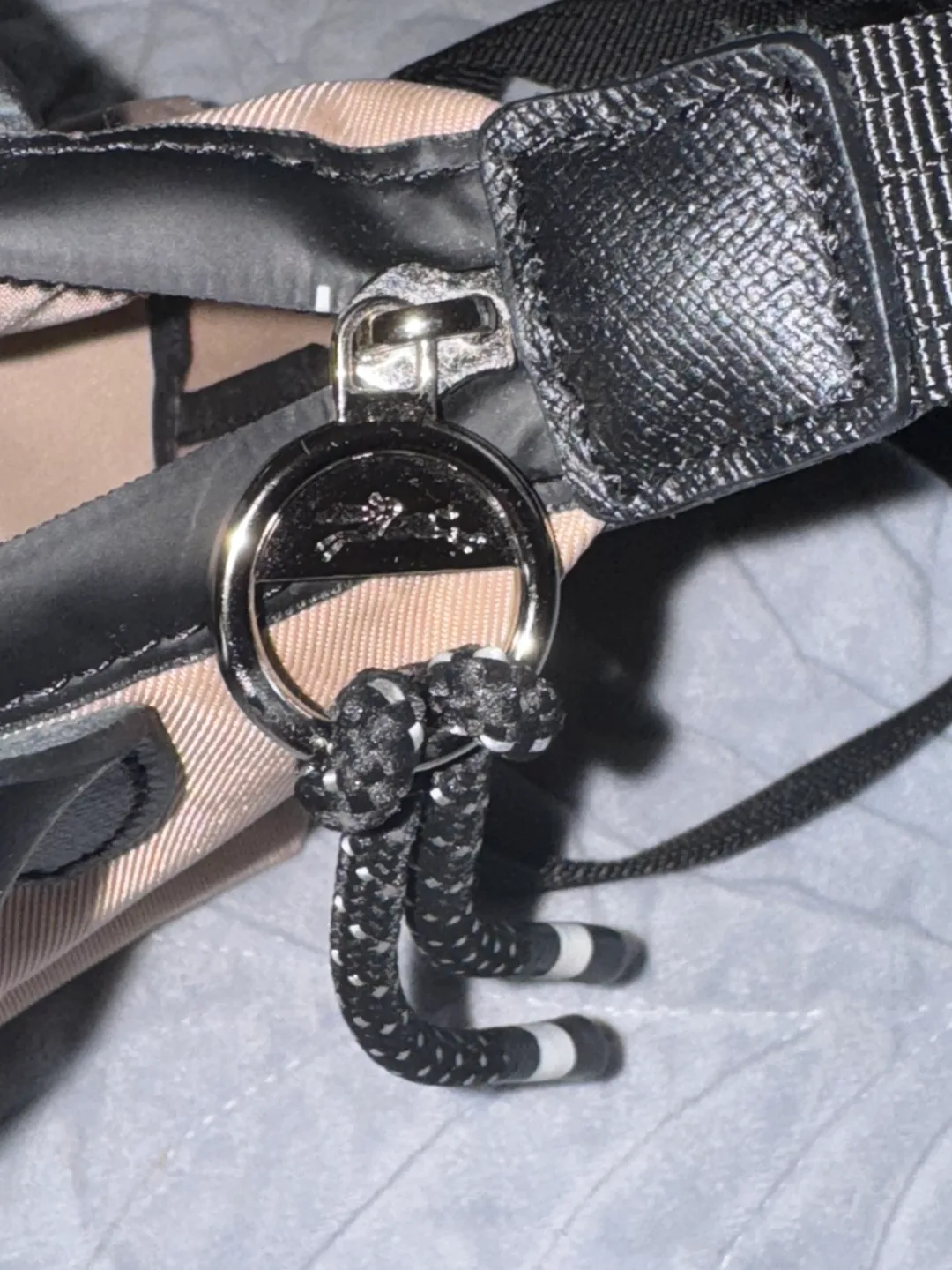 Longchamp Le Pliage Mini Bag - Beige & Black image indicator(6)