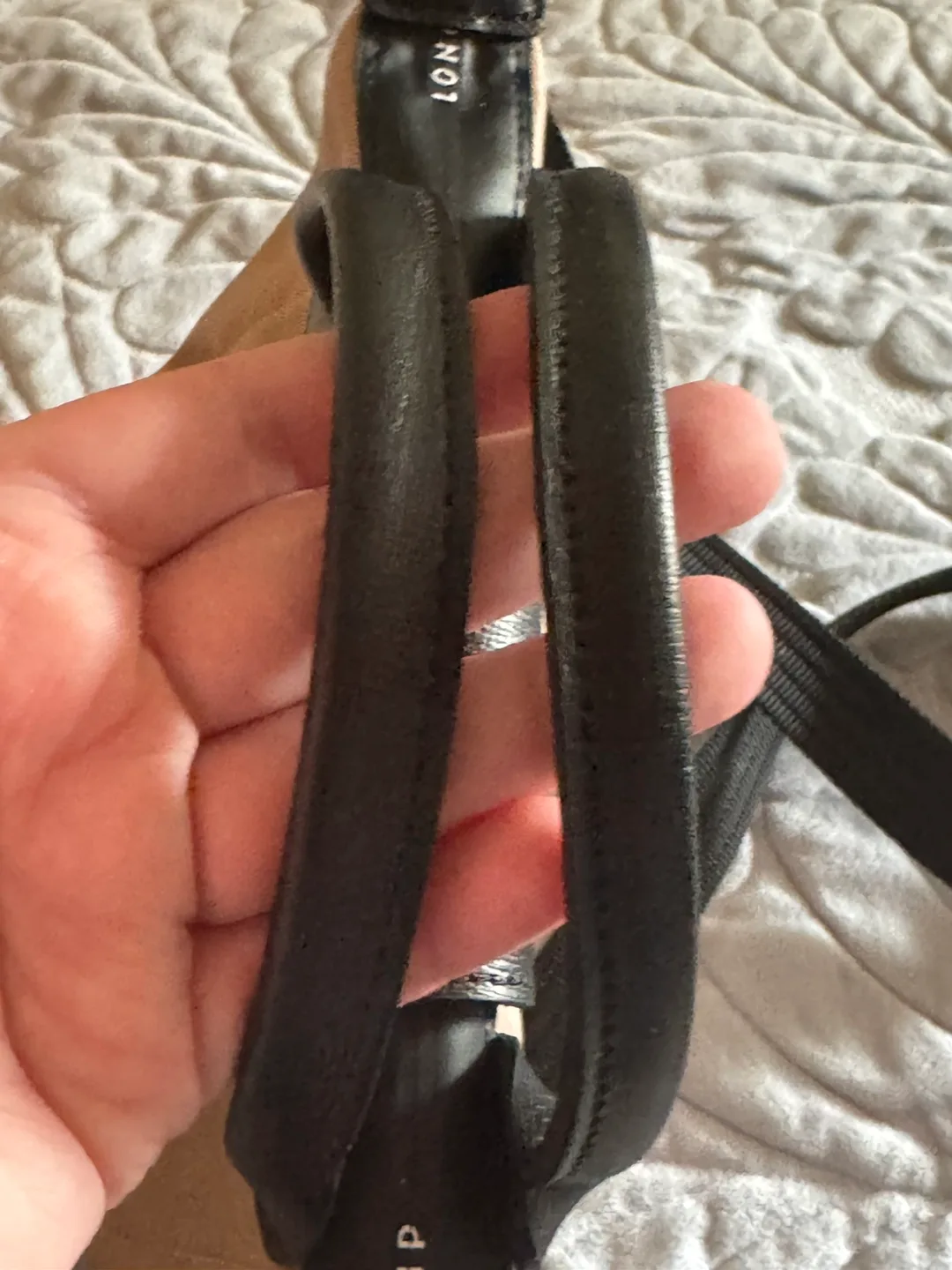 Longchamp Le Pliage Mini Bag - Beige & Black image indicator(10)