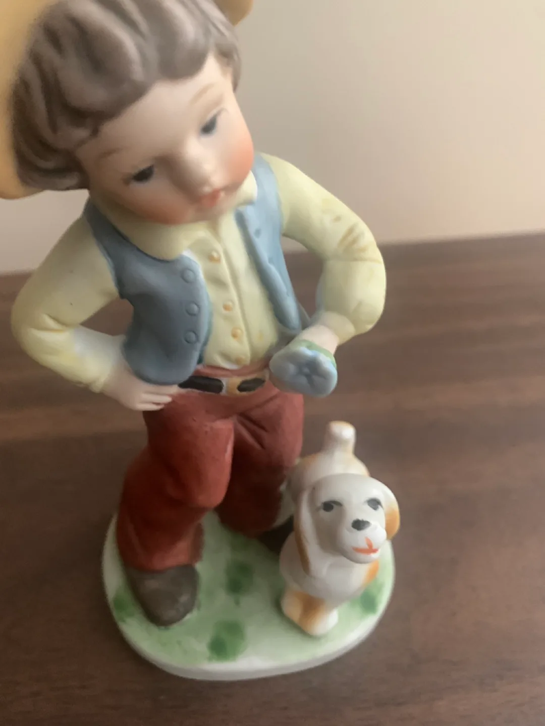 Vintage Boy and Dog Figurine image indicator(3)
