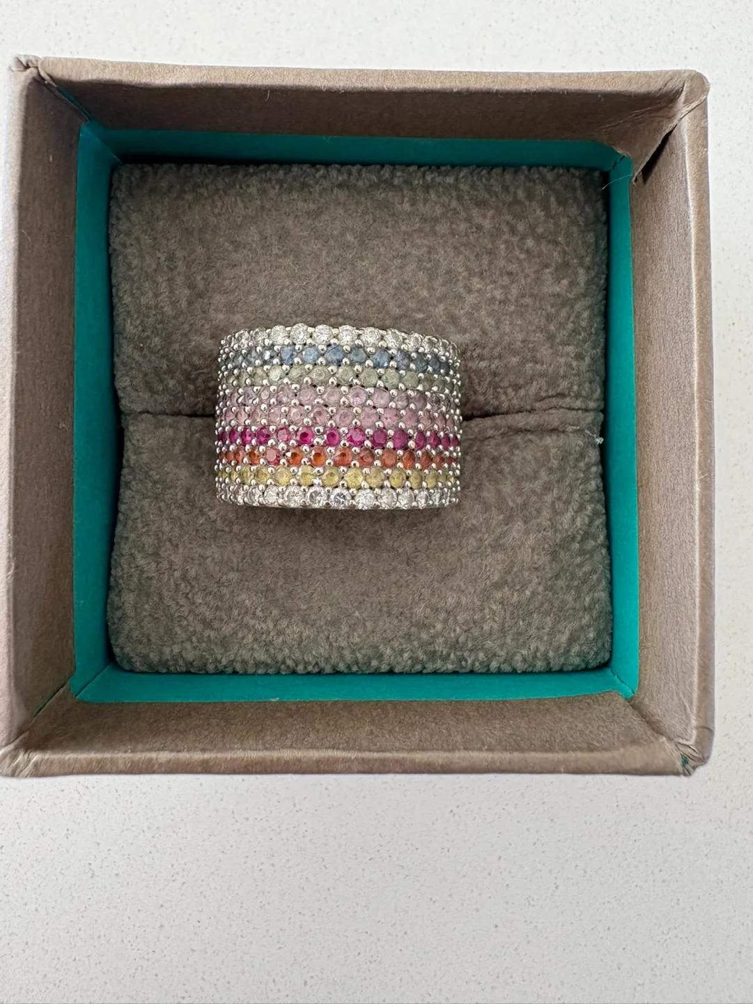 EFFY Multi Sapphire and Diamond Statement Ring image indicator(2)