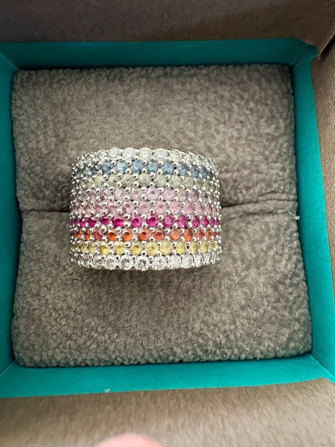 EFFY Multi Sapphire and Diamond Statement Ring image indicator(3)