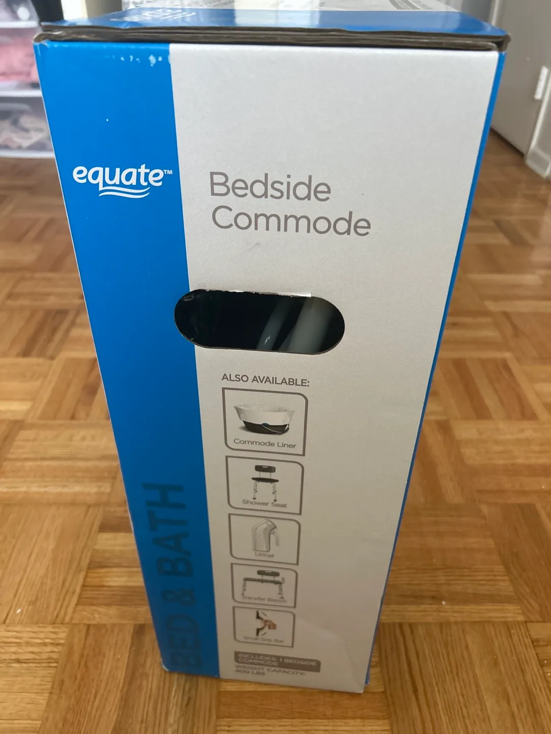 Equate Bedside Commode - New in Box image indicator(2)