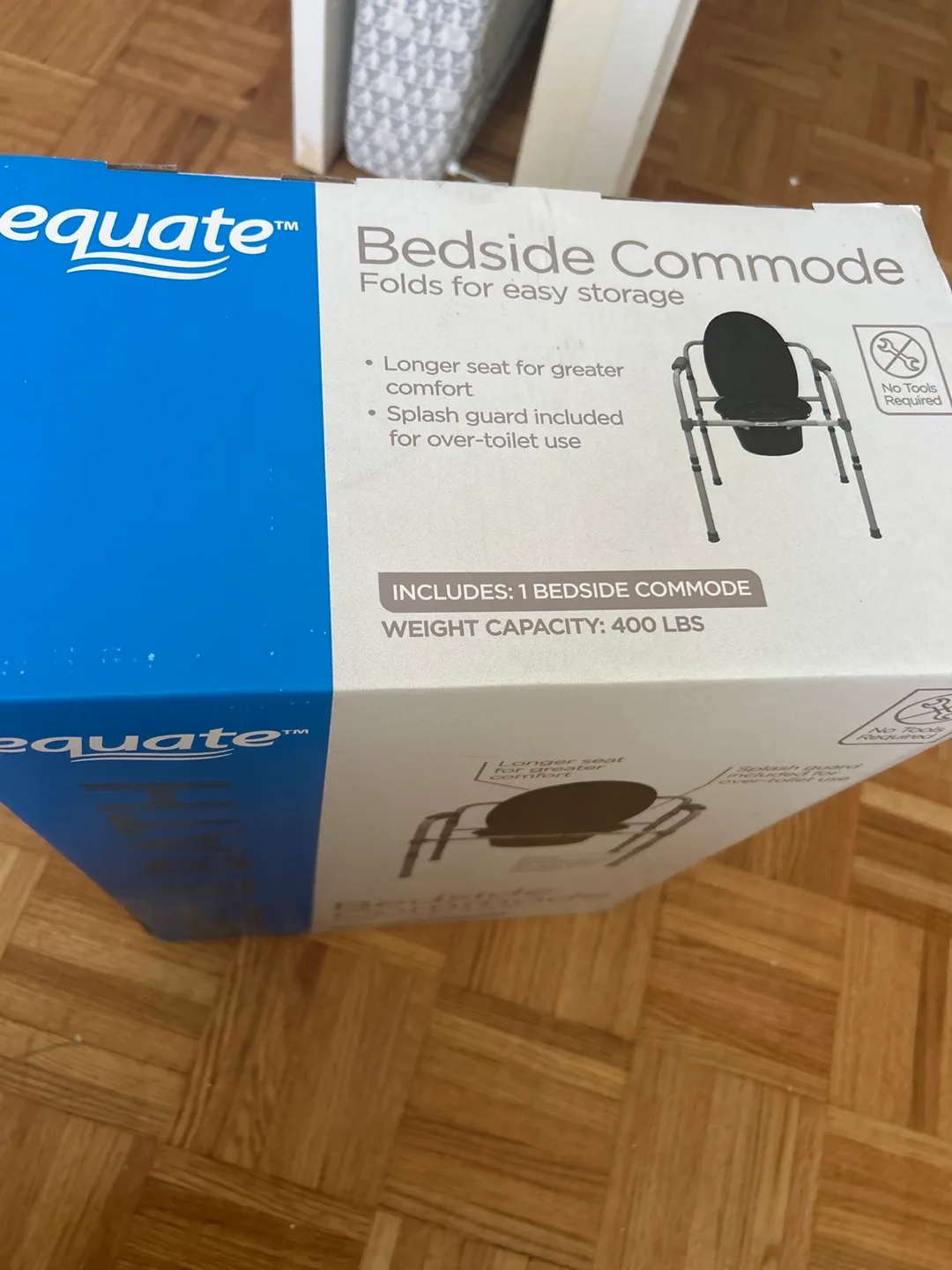 Equate Bedside Commode - New in Box image indicator(3)