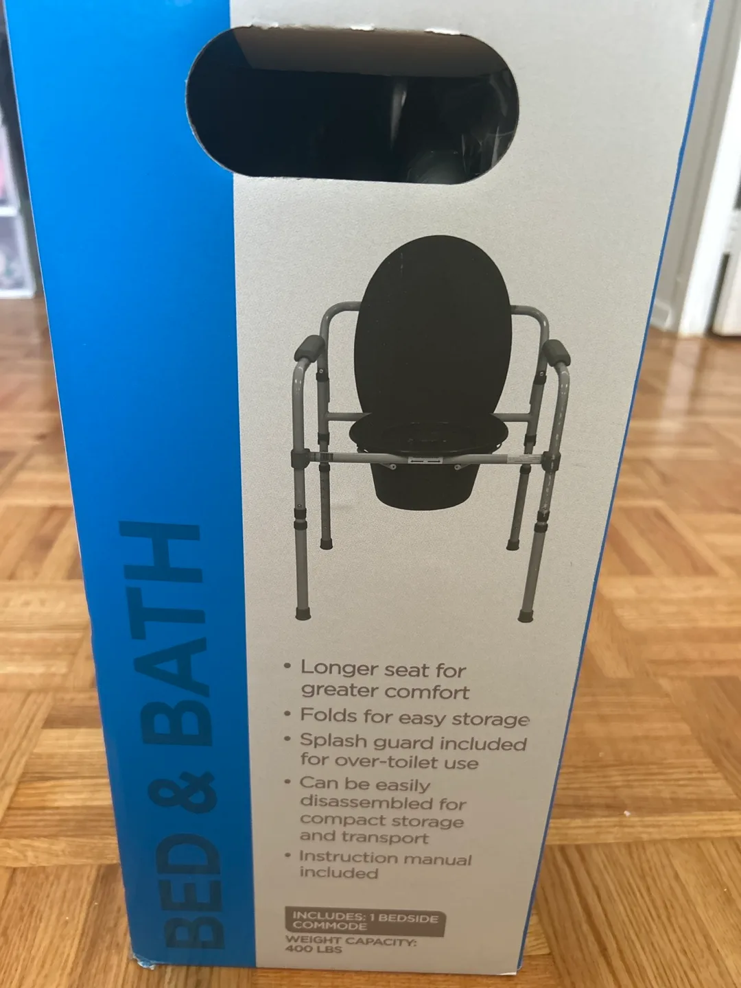 Equate Bedside Commode - New in Box image indicator(4)