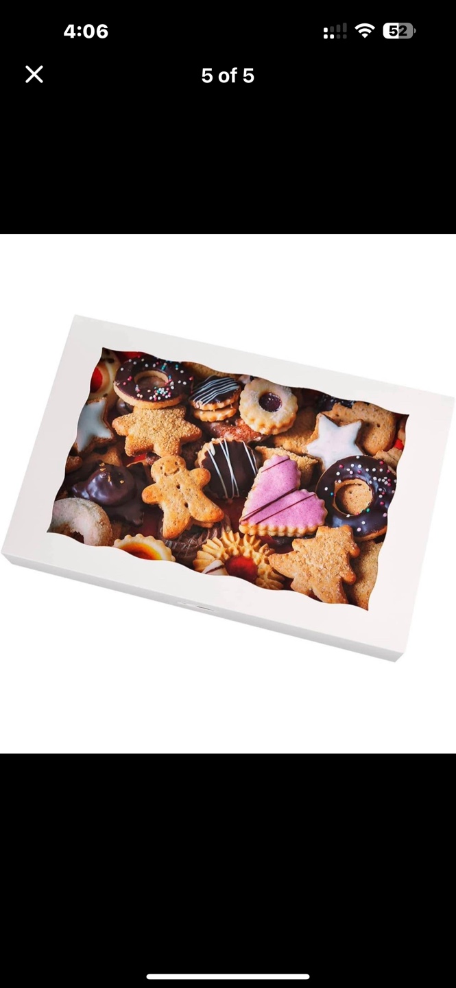White Cookie Box with Window - photo 5